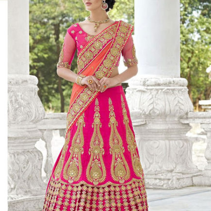 Pink Lehenga for a bride indian
