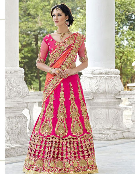Pink Lehenga for a bride indian