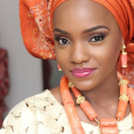 African bridal makeup look