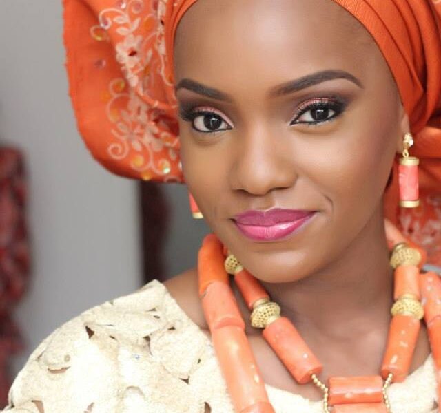 African bridal makeup look