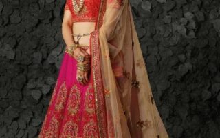 Red lehenga for an Indian Bride