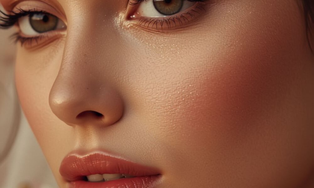 Bride with skin-first bridal makeup and natural glass-skin