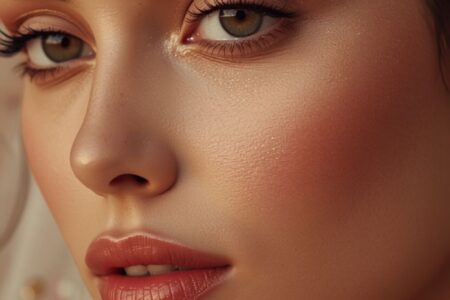 Bride with skin-first bridal makeup and natural glass-skin